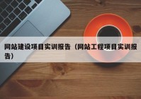 网站建设项目实训报告（网站工程项目实训报告）