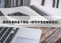 软件开发的各个岗位（软件开发有哪些岗位）