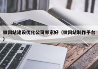 微网站建设优化公司哪家好（微网站制作平台）